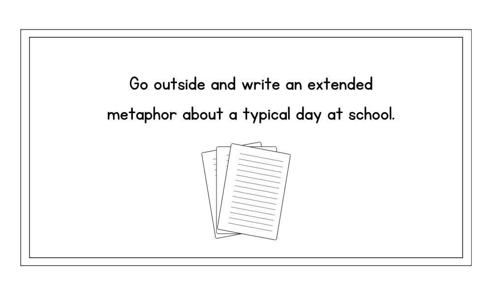 Metaphor writing prompt